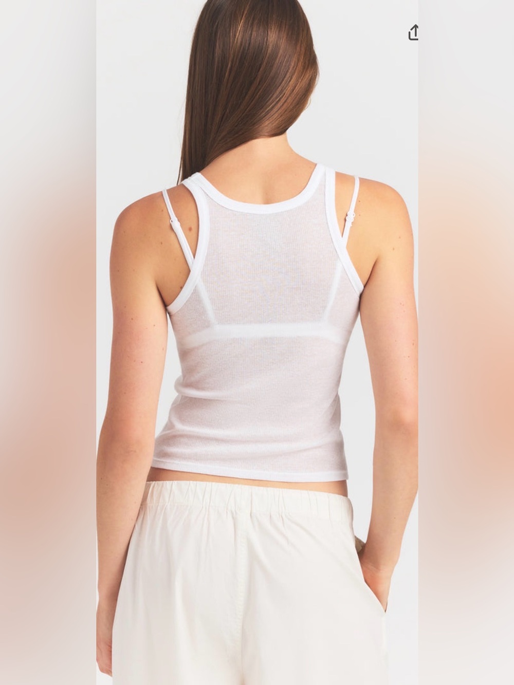 SKIMS Sheer Rib Tank - Picture 3 of 6